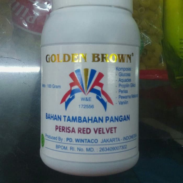 

Pewarna red velvet golden brown 100gr