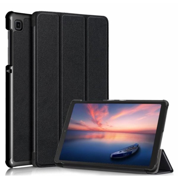 Premium Leather Book Flip Case Standing Wallet Cover Casing Samsung Galaxy Tab A7 Lite Flipcase Kuli