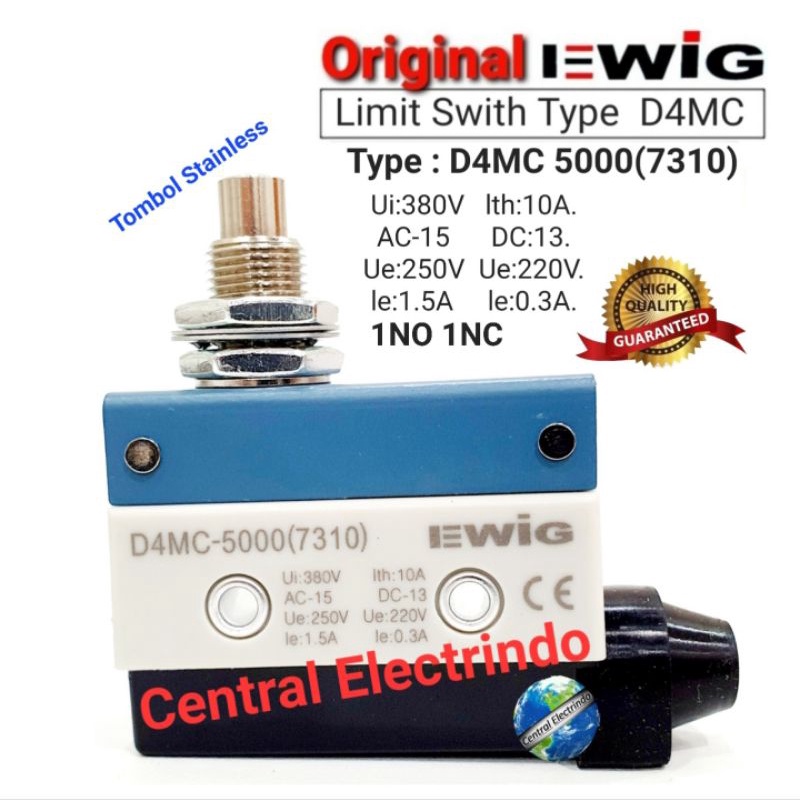 Limit Switch/Micro Switch D4MC 5000 (7310) 1NO 1NC EWIG.