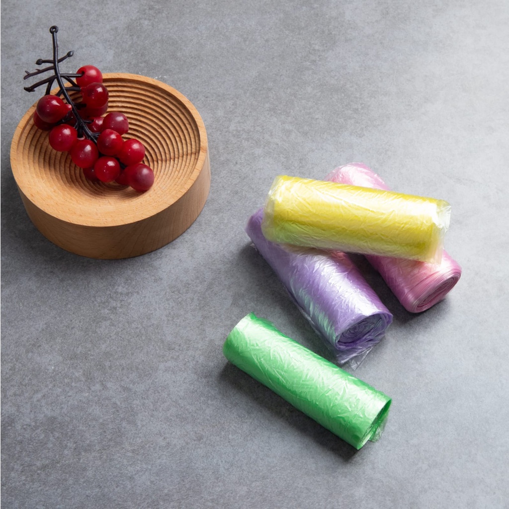 5 ROLL Kantong Plastik Sampah Kantong Plastik Gulung Roll Kanton Plastik Ukuran 45X50CM -Wonderdekorasi