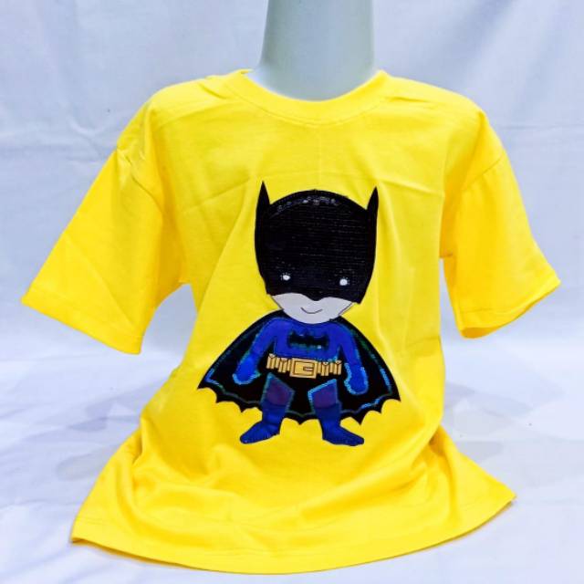 Kaos anak laki- baju anak superhero bisa nyala