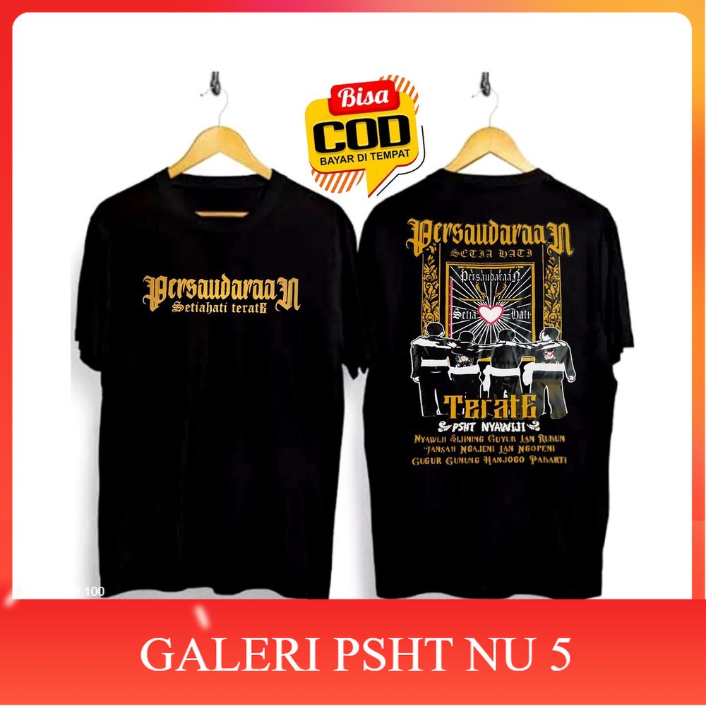 Atribut PSHT- Baju Kaos PSHT SH Terate Sablon Murah Simpel Distro Keren Terbaru psht