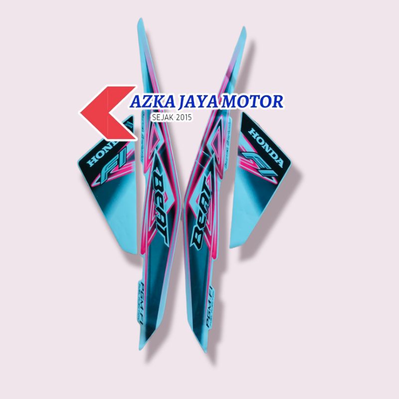 Striping Sticker Honda Beat fi 2013 Putih