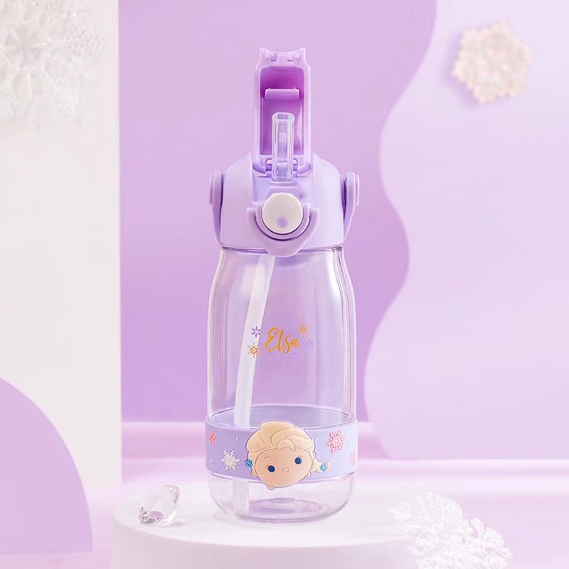 HNK Botol Minum Anak Import Sedotan Elsa Mickey Minnie | botol minum 520Ml