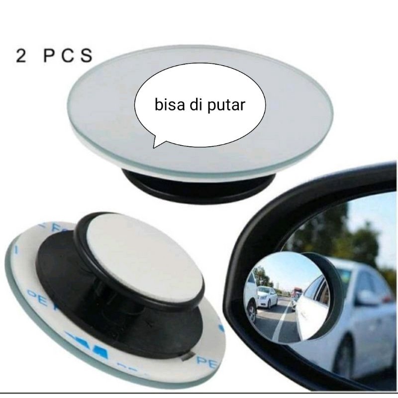 Kaca spion cermin tambahan blind spot 360° miror