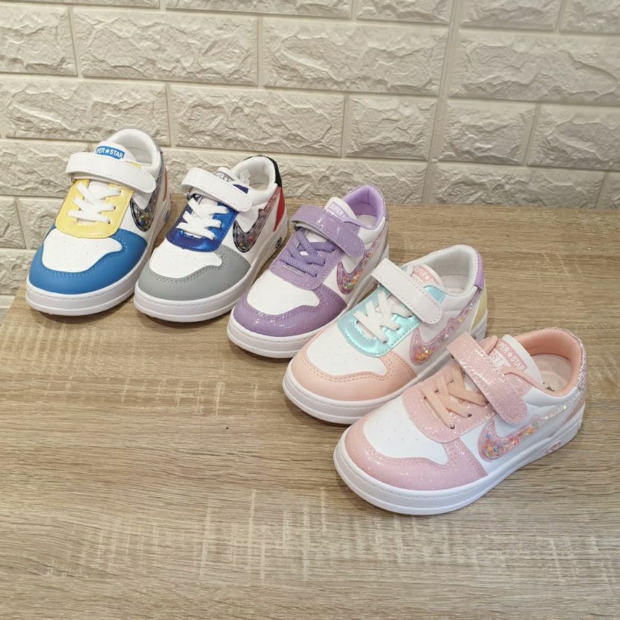 Juragan Junior [COD] Sepatu NAMI Non LED Anak Perempuan Import Size 26-37