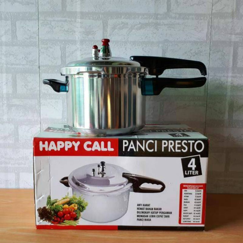 Presto Happycall 4 Liter - Panci Presto Alumunium Katup Pengaman