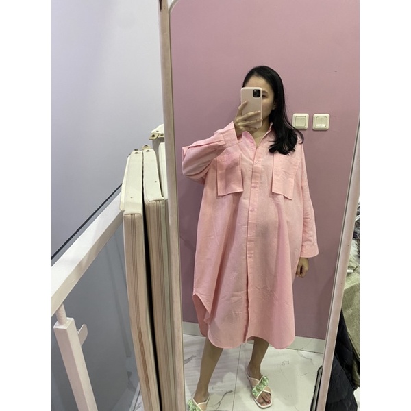 NABO - Oversize Dress linen (Dress Tunik Bahan Linen)