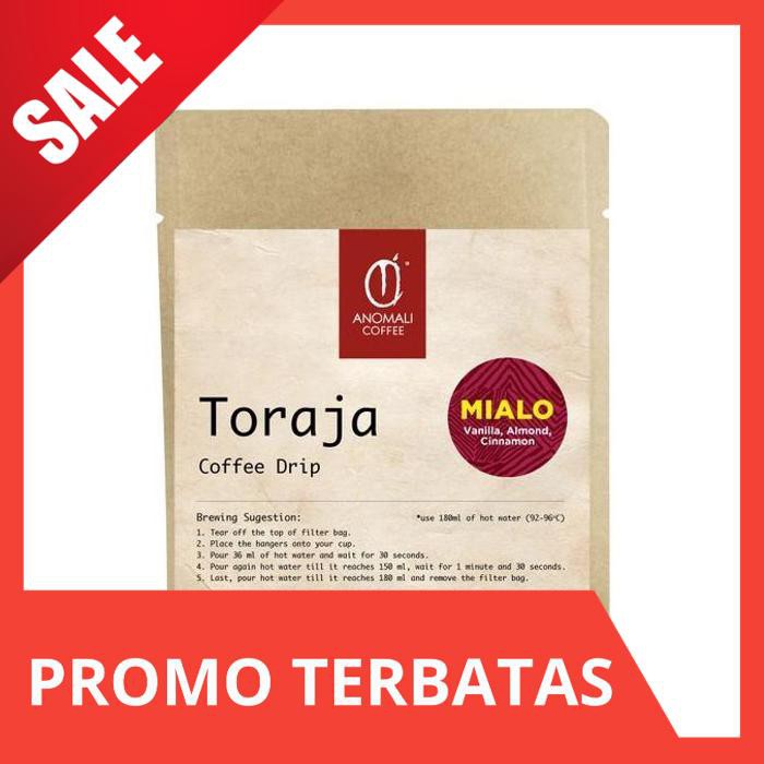 

PROMO TERMURAH Paket Coffee Drip (isi 5 pcs) - Toraja Mialo AR100