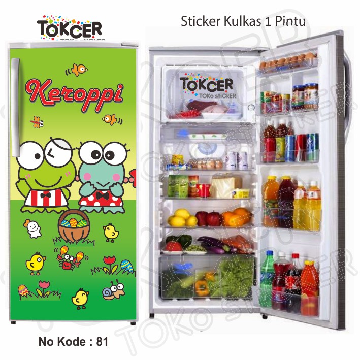 Sticker Kulkas 1 Pintu dan 2 Pintu KEROPPI