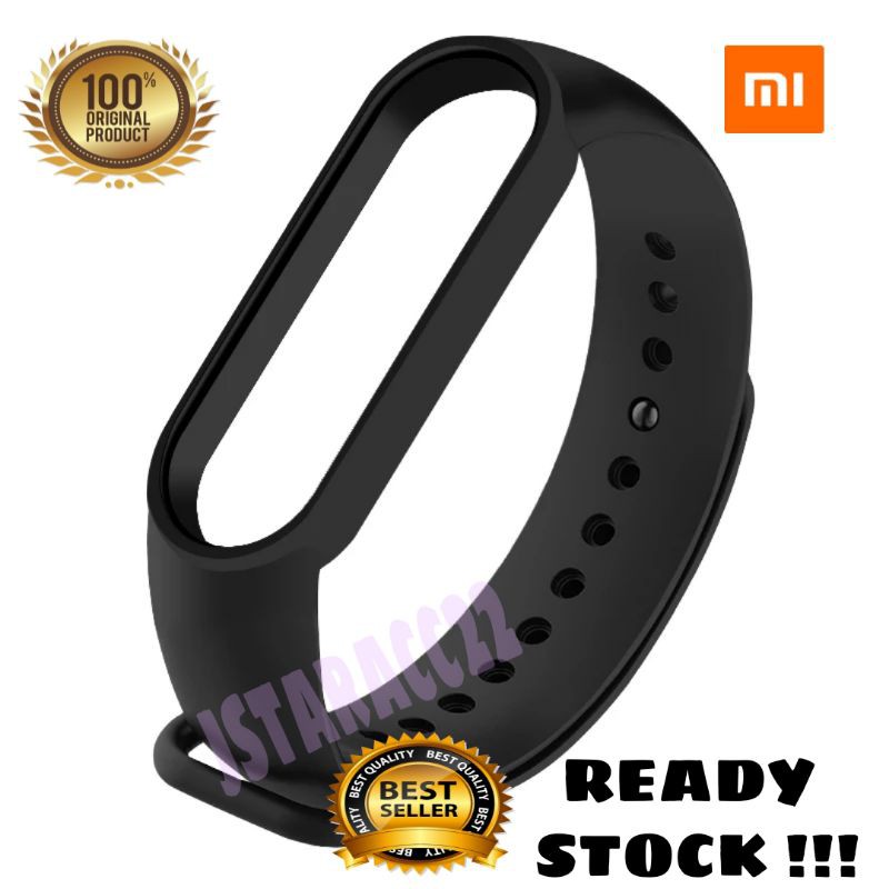 STRAP ORIGINAL GELANG MI BAND 3 / MI BAND 4 KARET GELANG XIAOMI MIBAND