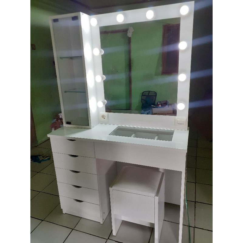 Jual Meja Rias Lampu Vanity Mirror Shopee Indonesia