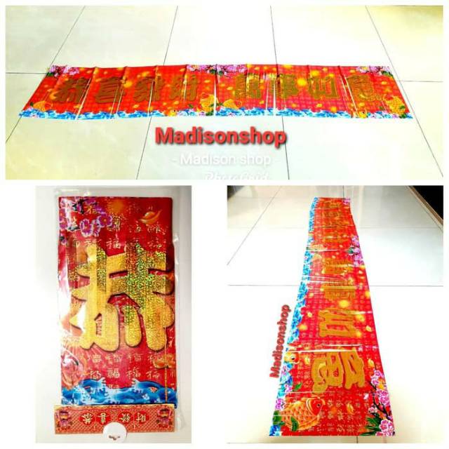 Garland Gong Xi Fa Cai Murah Tulisan Tempelan Pintu Chinese New Year