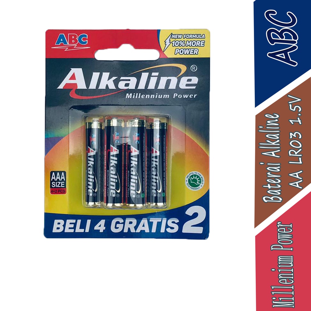 Baterai - Baterai Alkaline - Baterai AA - AAA - LR6 1.5V - LR03 1.5V - 6pcs