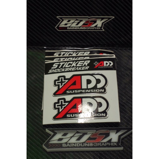 STIKER SHOCK DEPAN/BELAKANG +ADD