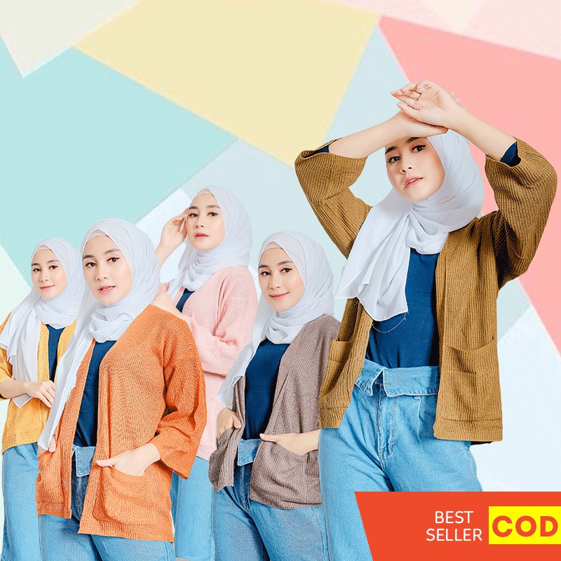 Cardigan Rajut Tebal Oversize Wanita Loccy Sweater Premium Murah