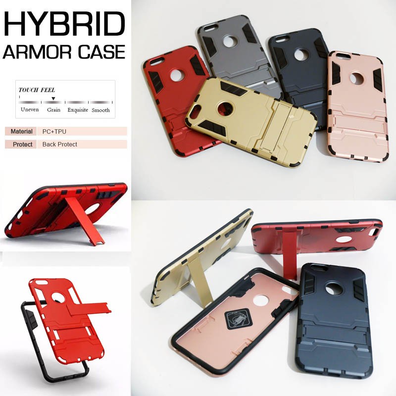 PROMO HYBRID ARMOR CASE KICK STANDING IPHONE 6 PLUS - 6S PLUS