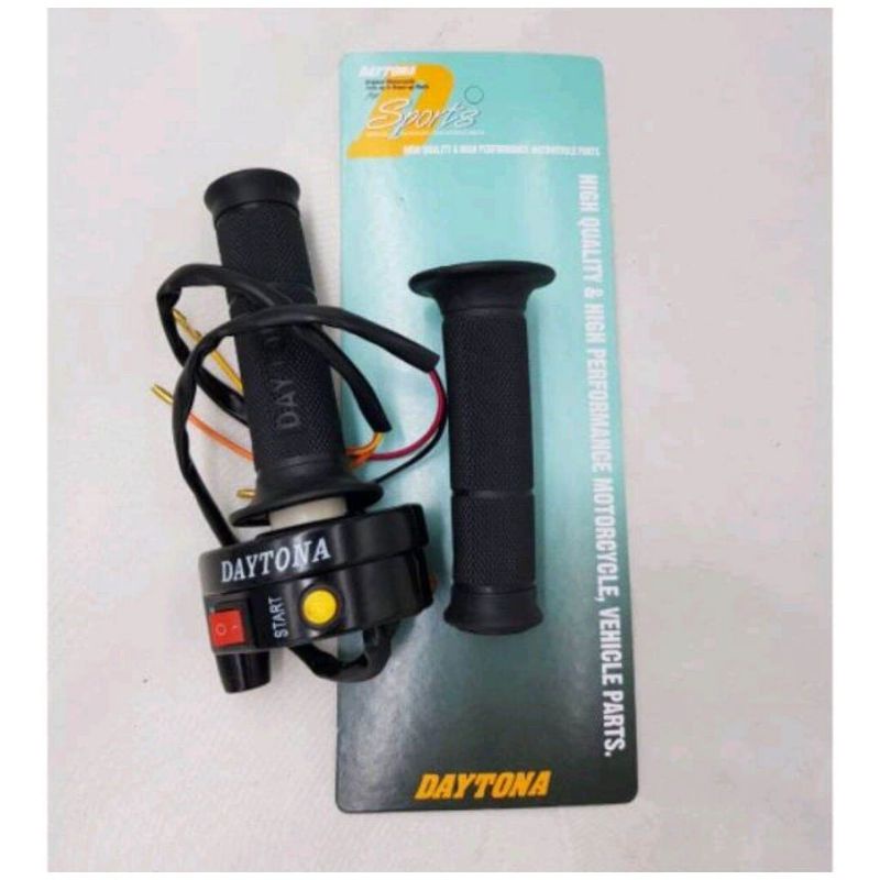 Gas spontan Daytona 2 tombol lengkap tombol starter dan tombol lampu Universal untuk semua motor