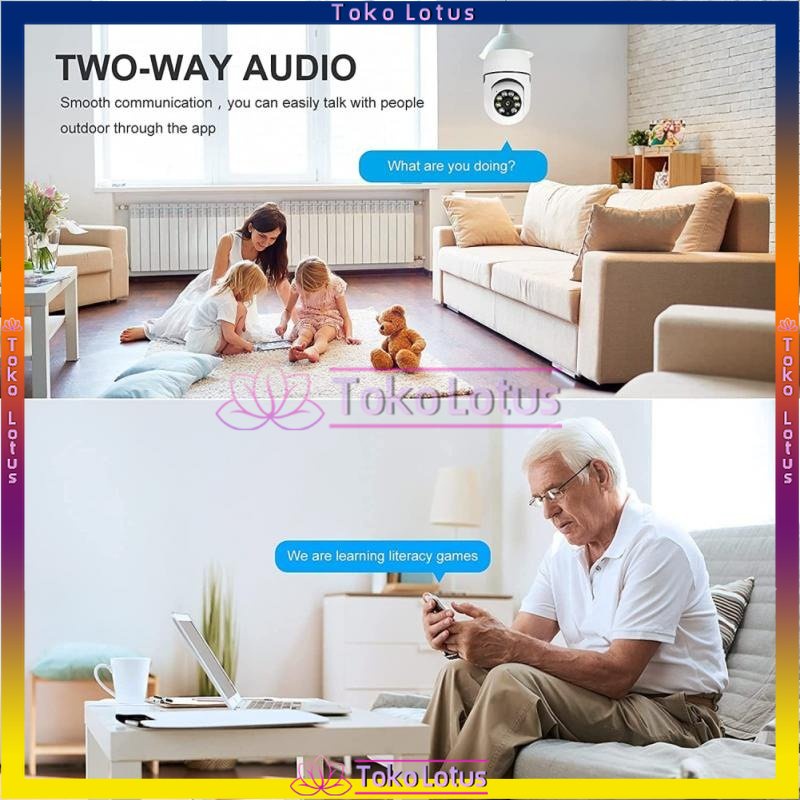 CCTV Lampu V380 1080p Kamera CCTV Wifi Lampu CCTV 360 Derajat CCTV Murah Lampu Bohlam IP Camera CCTV IPCam Bohlam BAIK