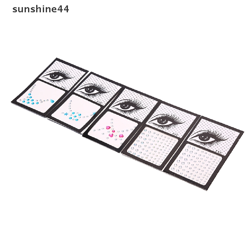 Sunshine Stiker Kristal Glitter Untuk Wajah / Mata / Tubuh