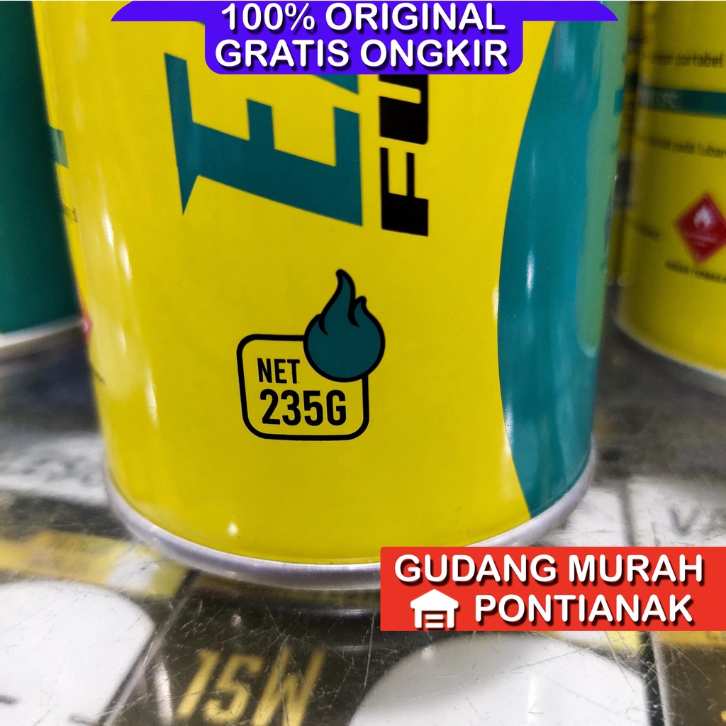 Gas Kaleng dan isi-nya Tabung Eaastgas Kompor Portable 235G Lebih banyak 5gram dari hi cook