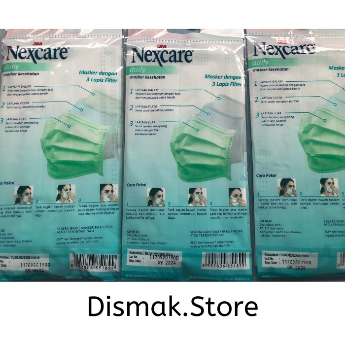 Masker 3M nexcare isi 4 masker