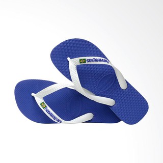  Havaianas  Brasil Logo 2711 Flip Flop Unisex Marine Blue 