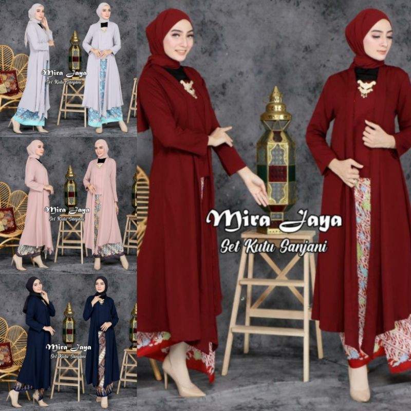 KEBAYA ORIGINAL//SET KUTU SANJANI//BAJU PESTA//BY MIRA JAYA