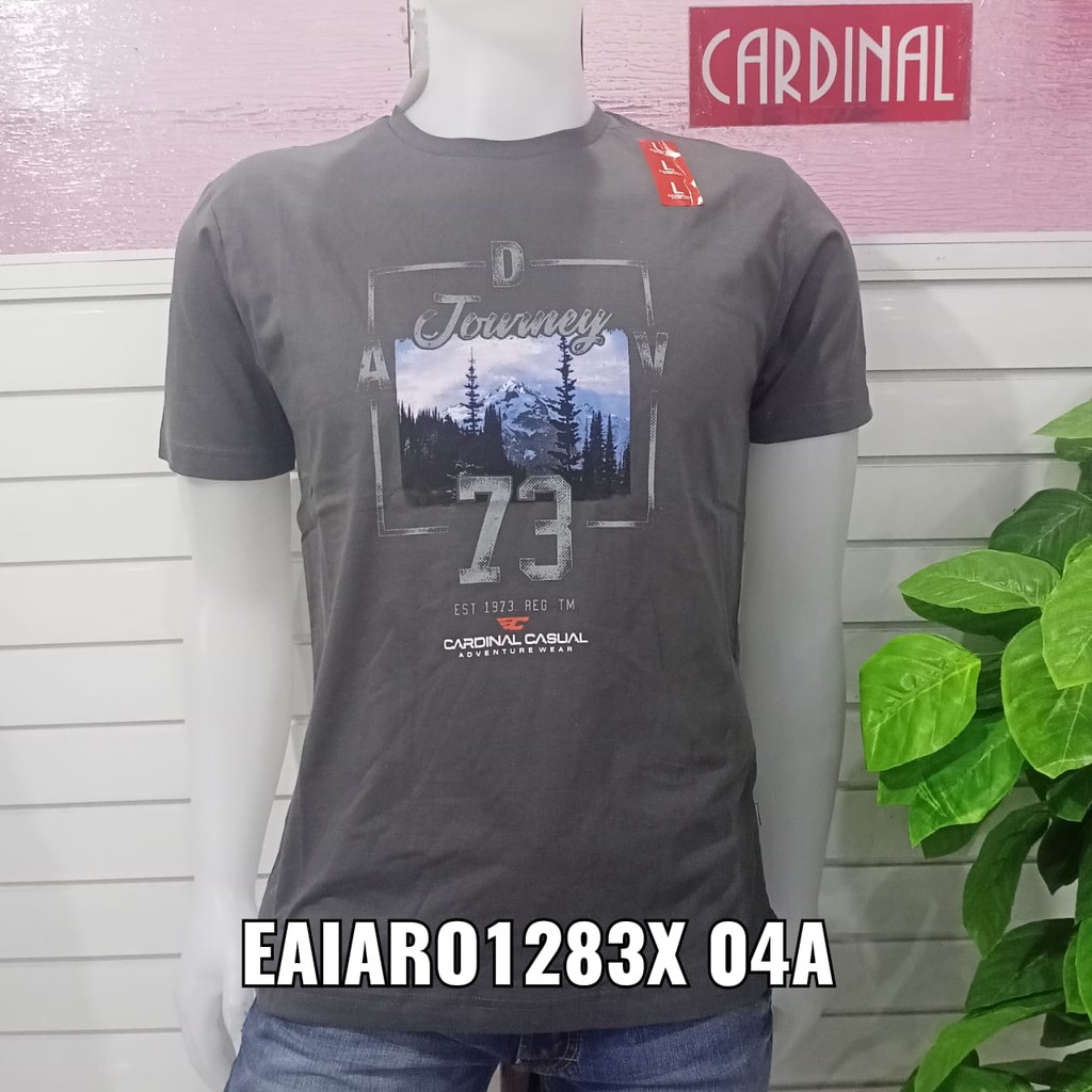 gof KCJ CARDINAL KAOS T-Shirt COWOK Baju Cowok Kaos Cardinal - Abu Abu