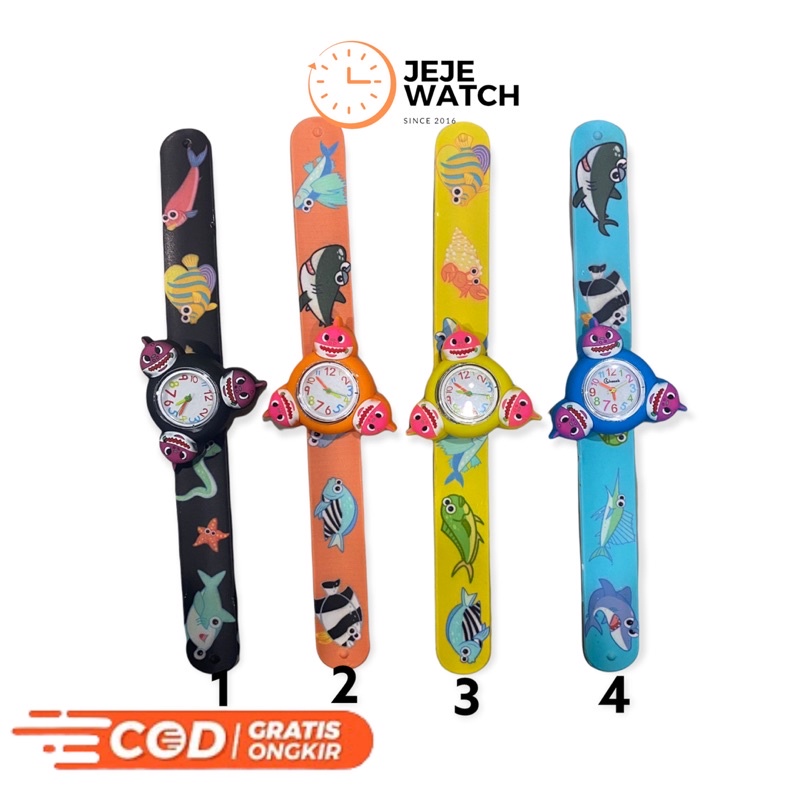 Jam tangan anak ceplok spinner karakter cewek