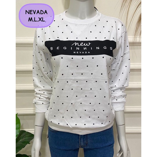 Sweater Nevada Wanita sweater nevada polkadot