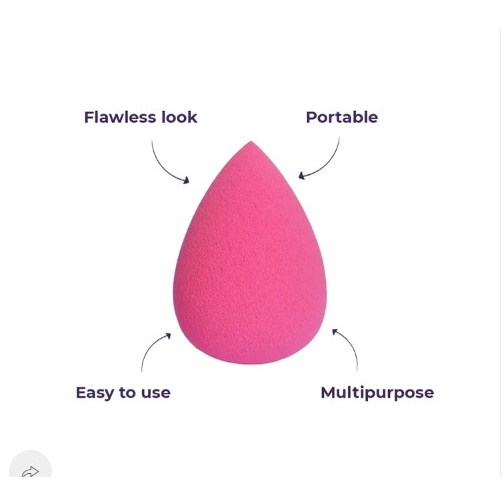 Beauty Blender Tear Drop Egg Spons Make Up colorfull Sponge Telur Alat Kosmetik Spons Telor