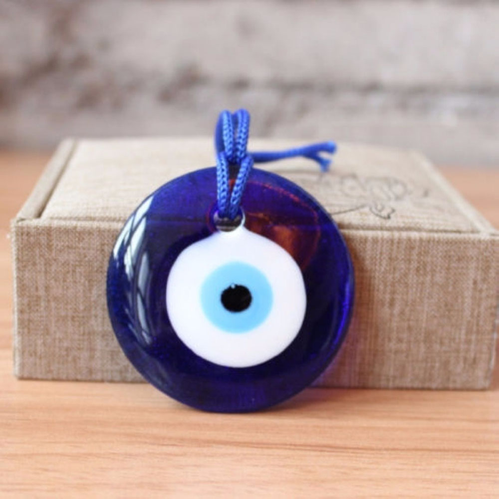 LANFY 1PC Lampwork Interior Decor Car Pendant Charms Office Charm Auto Accessories Kabbalah Evil Eye Auto Decor