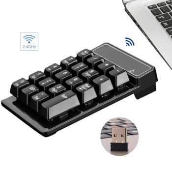 IDN - ETMAKIT NUMERIC KEYPAD NUMPAD WIRELESS 2.4GHZ - 119477