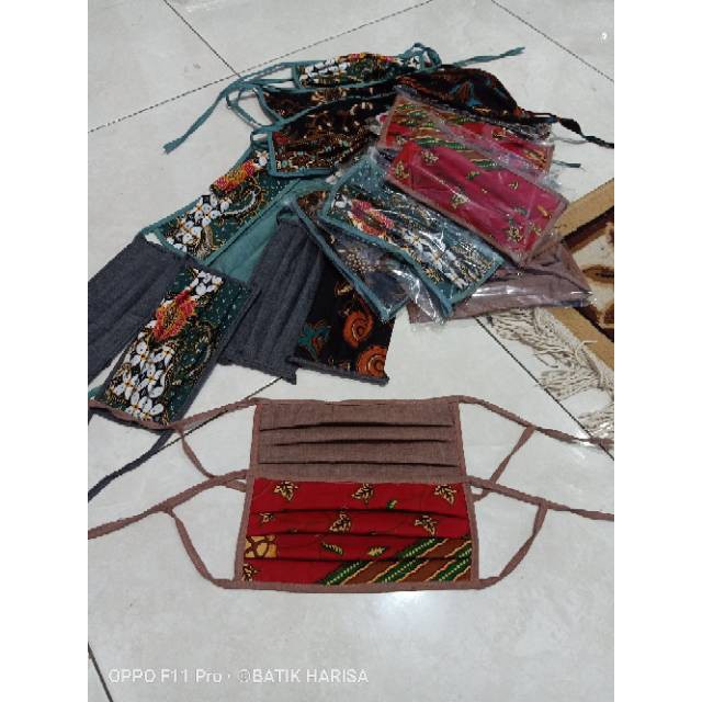 Masker Hijab Motif Batik