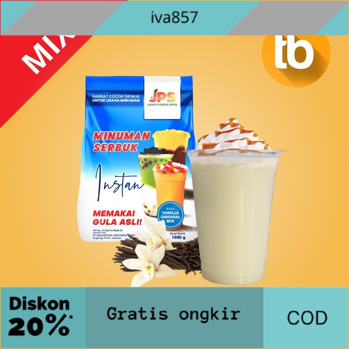 

PROMO JPS Bubuk Vanilla Original Mix (Bubuk minuman dan makanan) GRATIS ONGKIR