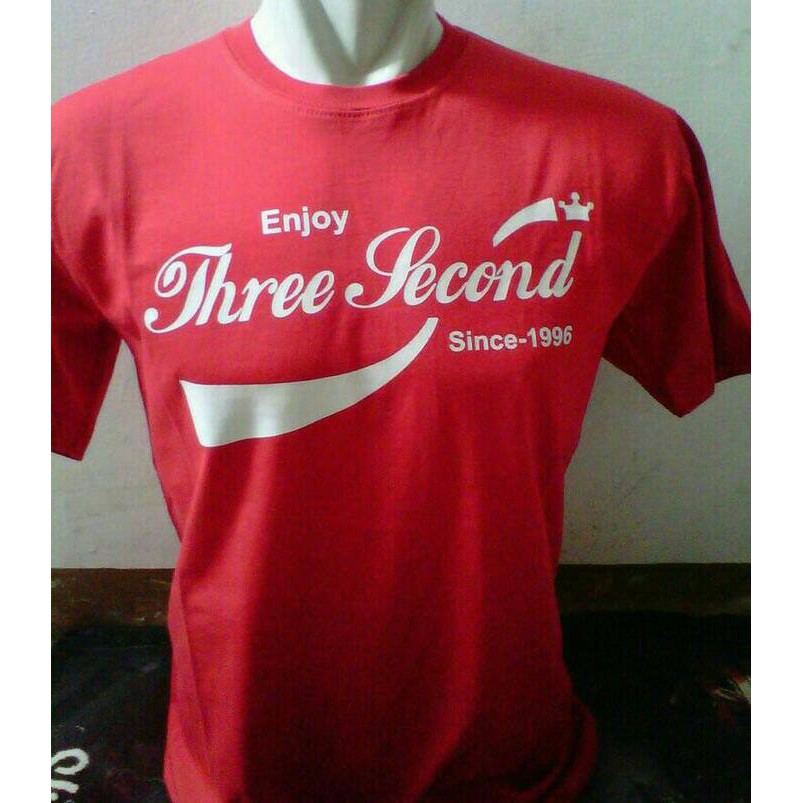 Kaos  THREE SRCOND/Tshirt/Baju THREE SECOND()