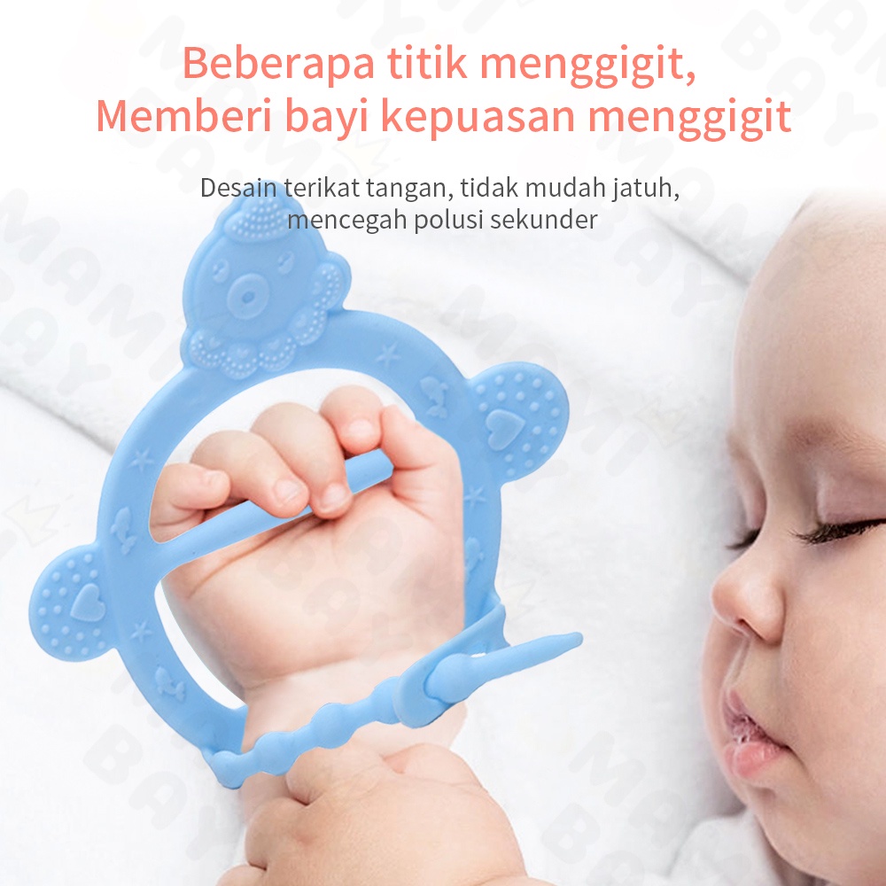 OKEYI Gigitan bayi teether Bentuk Gelang mainan teether bayi  silikon