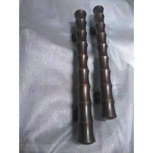 Handle Pintu Rumah Pagar Kuningan Antik Murah Motif Pring