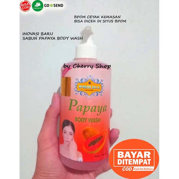 SABUN PAPAYA PEPAYA CAIR 500 ML DHILISA BY CHERRY SHOP BUKAN RDL Cerianti