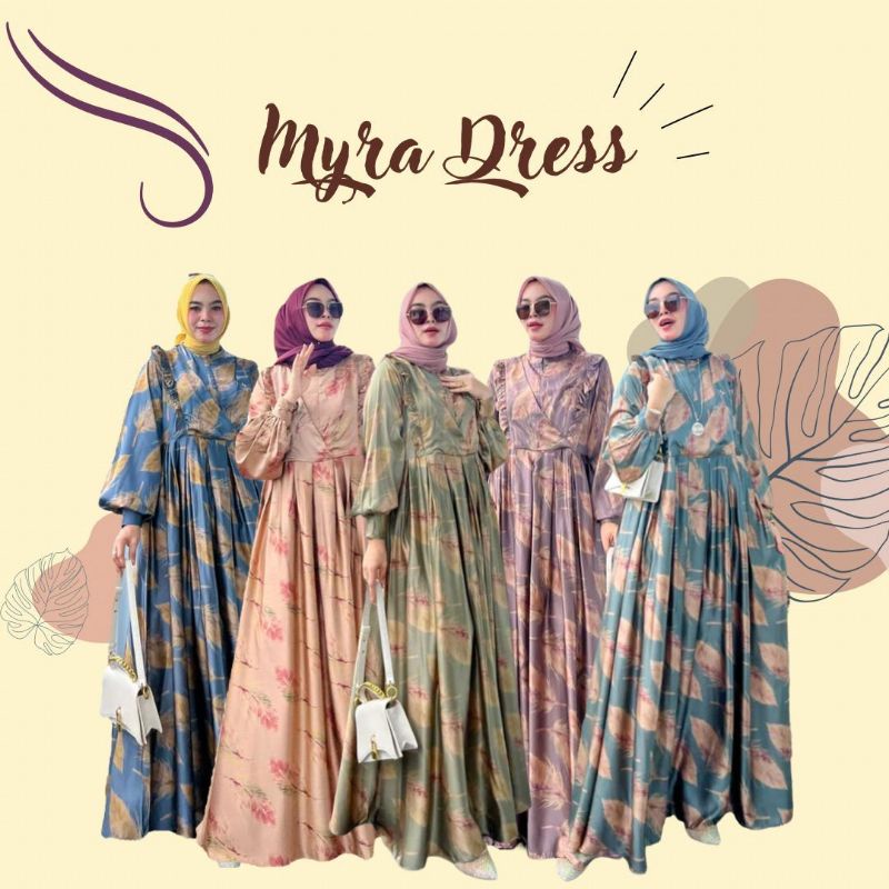 (COD) New Gamis Myra Dress by HMF Luxury