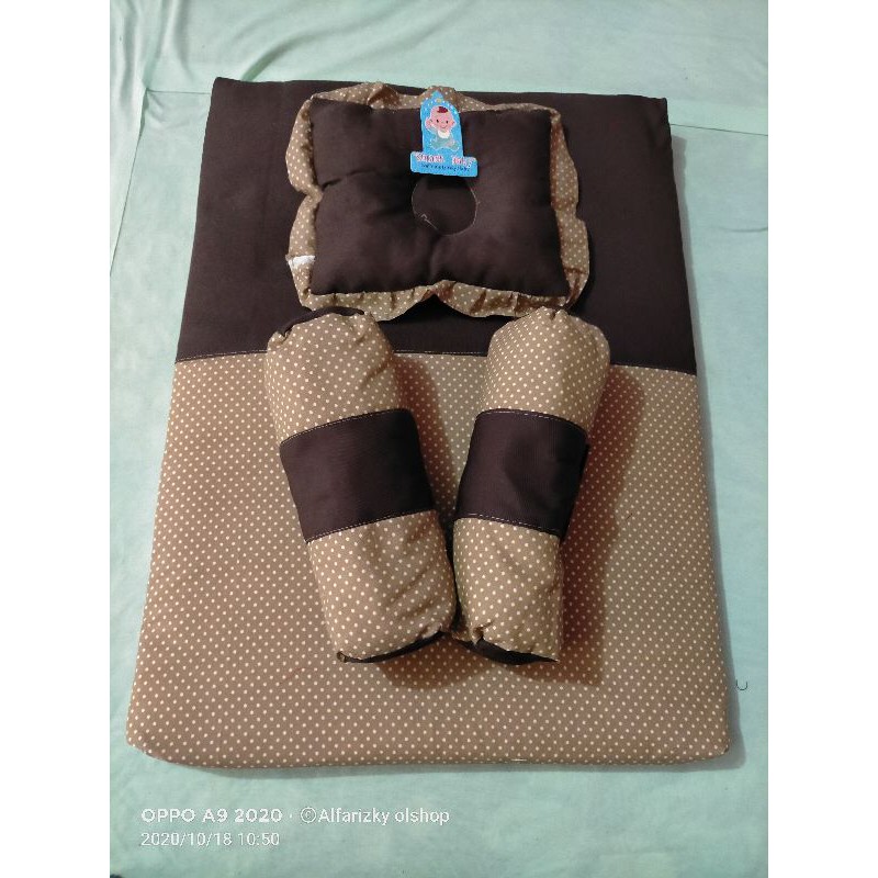 SET Matras bayi bantal peyang