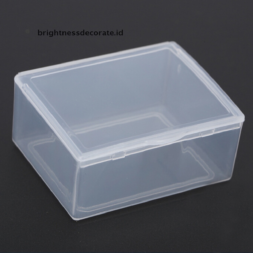 [birth] 5pcs Transparent Plastic Storage Box clear  rectangle Multipurpose display box [ID]