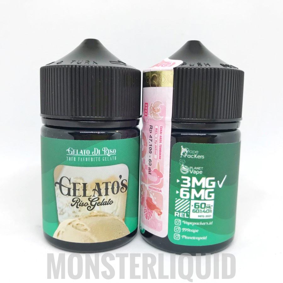 GELATO'S RISO GELATO BY J99 3MG 60ML GELATOS