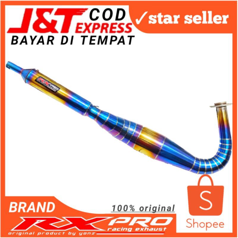 Knalpot racing rx king tipe kolong pyton bluemoon rxpro