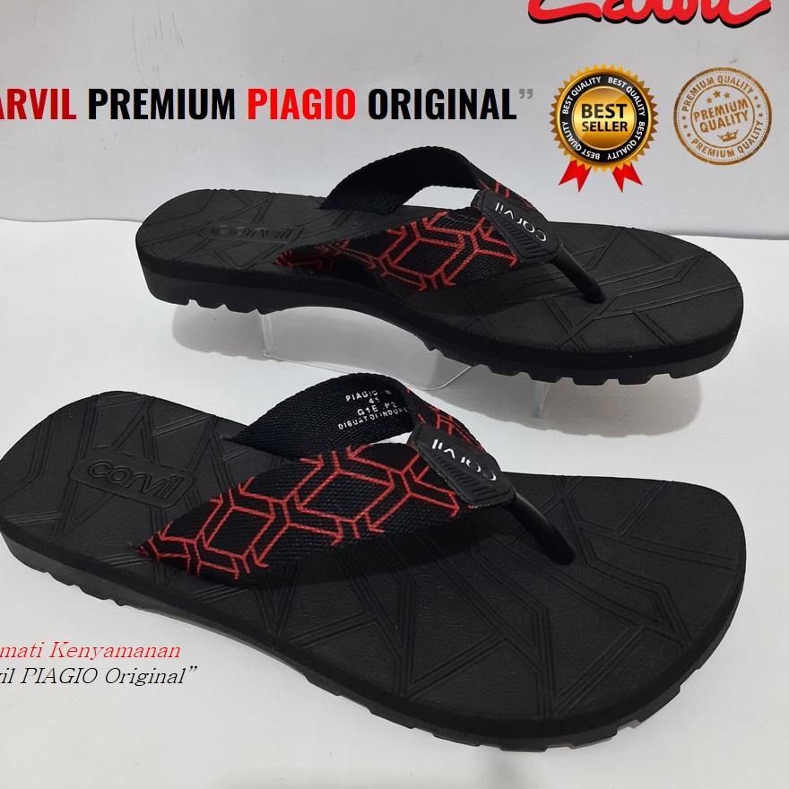 (TERBARU) Sendal Jepit Carvil Pria Premium WOLFER & RENALDO & PIAGIO Adventure Original [DeSutan Sto