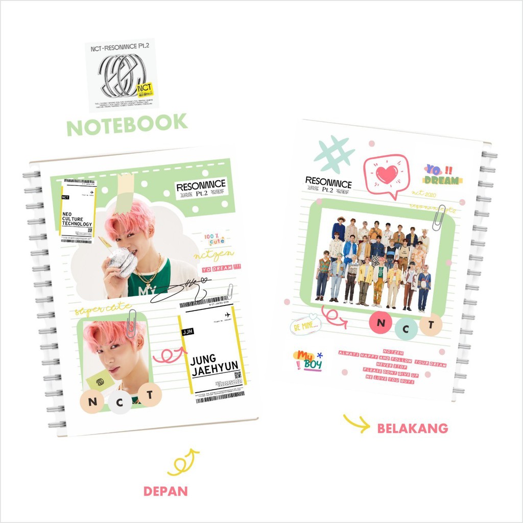 

NOTEBOOK BUKU TULIS NCT 2020 RESONANCE PT 2 KPOP STUFF FANKIT NCT PART 1
