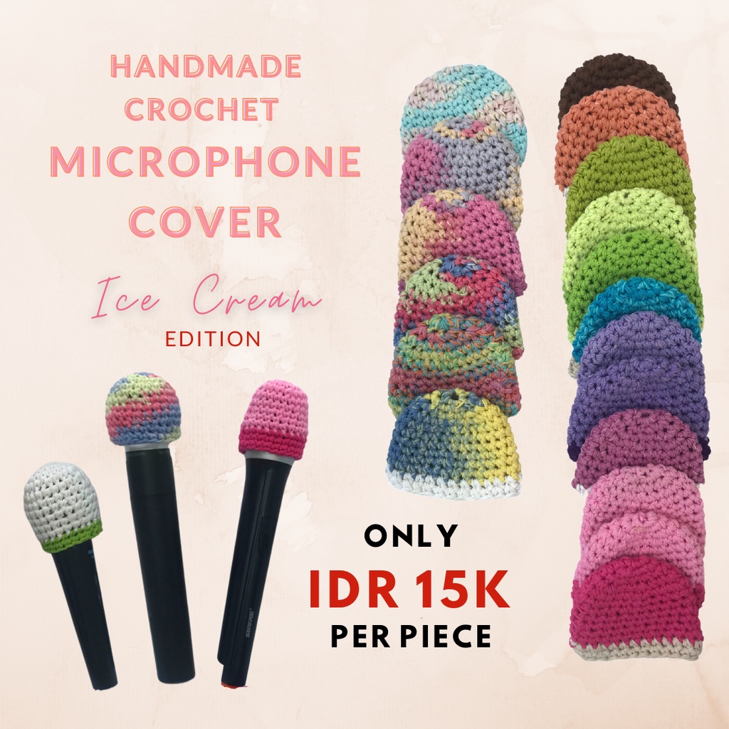 HANDMADE CROCHET MIC COVER / CROCHET HANDMADE GIFTS