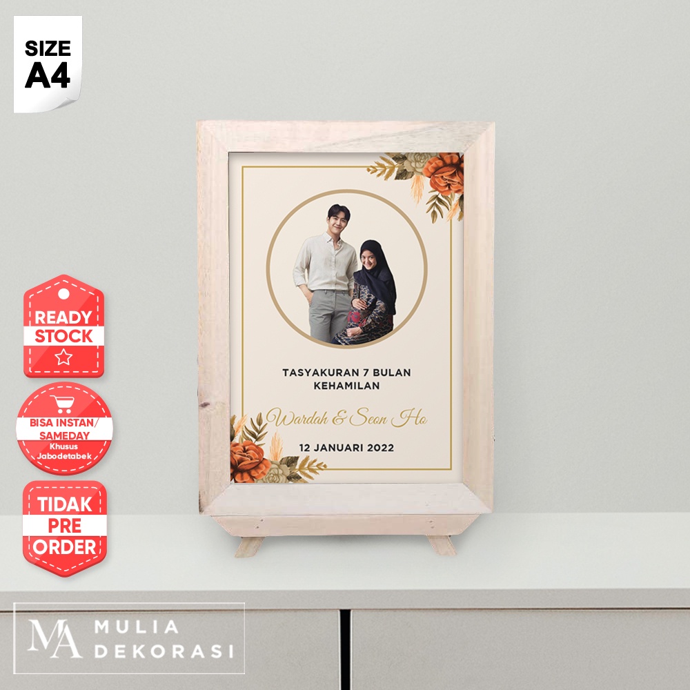 Template Gambar Papan Print Laser Ukuran A4 Lengkap Dengan Papan Custom 4 7 Bulan Khitan Aqiqah Syukuran