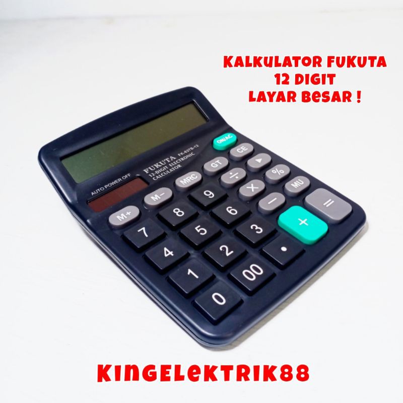 

Kalkulator 12 Digit FUKUTA FK-837B Big Size